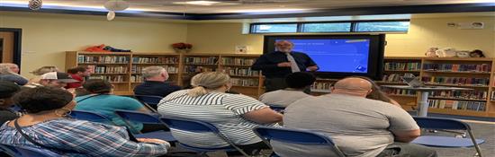 Mr. Tonn greets new parents